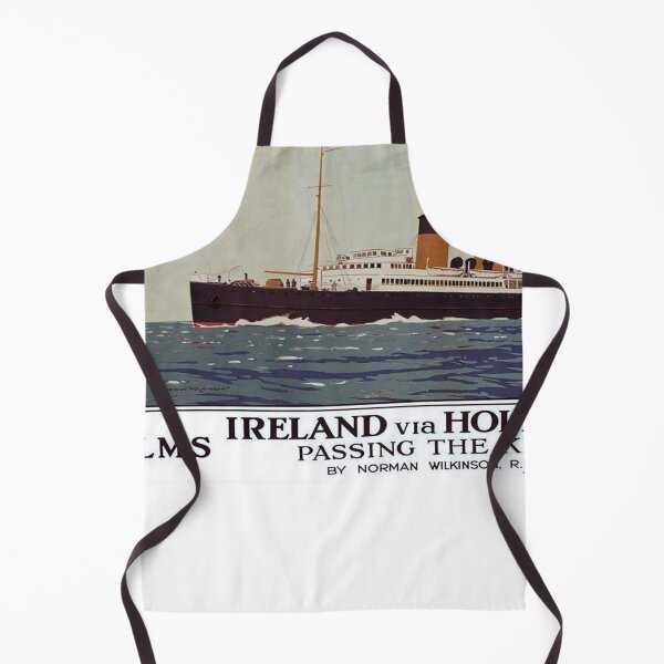 Item preview, Ireland via Hollyhead retro poster designed and sold by CorasPosters.