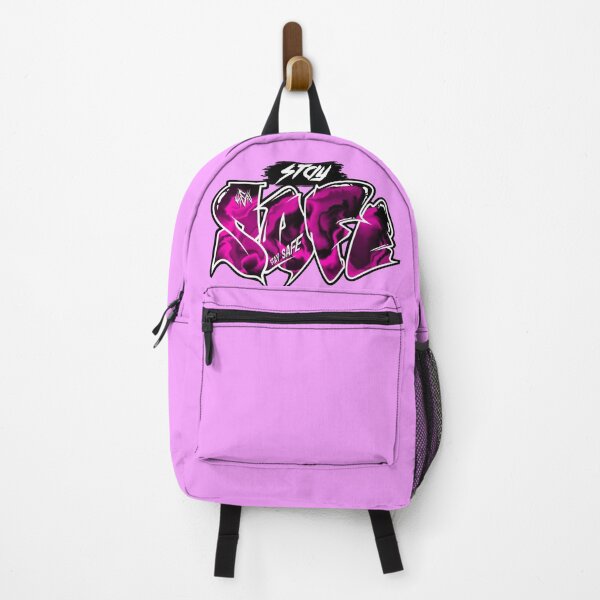 Item preview, Stay Safe Graffiti (pink) designed and sold by CallmeKenrock.