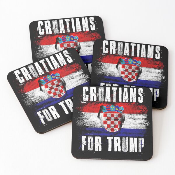 Item preview, Croatians For Trump - Trump 2020 Patriotic Flag designed and sold by ockshirts.