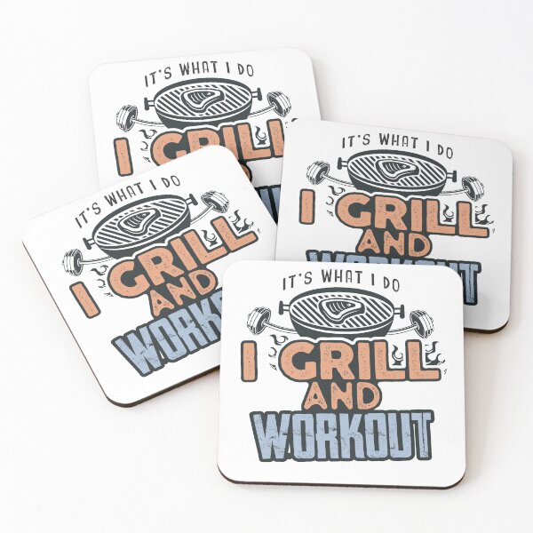 Item preview, I Grill and Workout - Gym and Food Lovers designed and sold by happiBod.