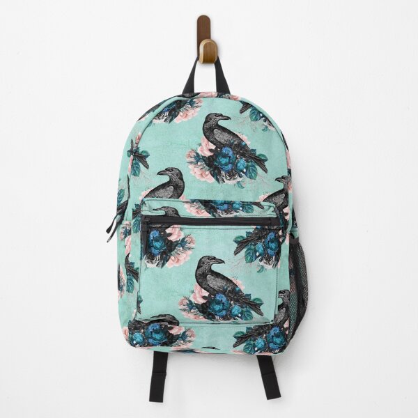 Item preview, Gothic Turquoise Crow Pattern designed and sold by Dreamflight.