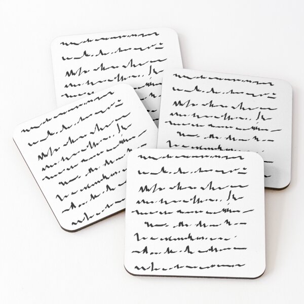 Item preview, Abstract vintage script monochromatic typography design designed and sold by Kvyom.