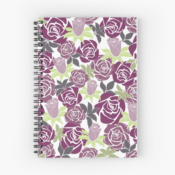 Item preview, Overlapping Purple Roses from the Fancy Floral Zebra Collection designed and sold by CJAura by Claire Jane Johnson.