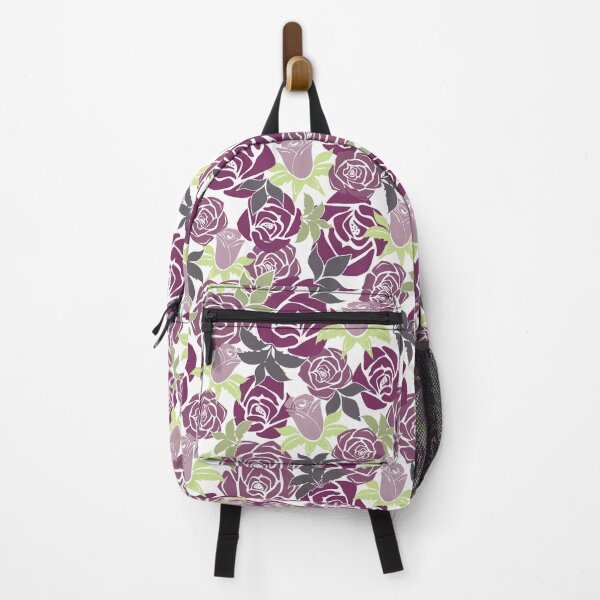 Item preview, Overlapping Purple Roses from the Fancy Floral Zebra Collection designed and sold by CJAura by Claire Jane Johnson.