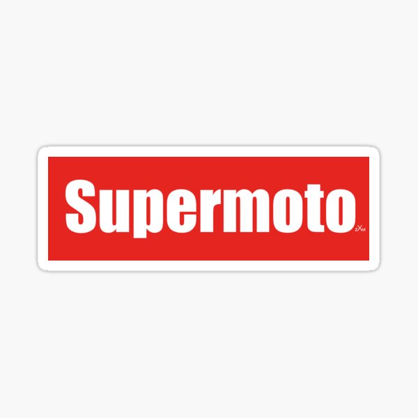 Logo rouge Supermoto Sticker