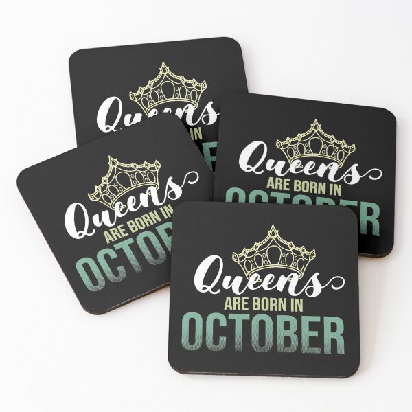 Item preview, Queens Are Born In October Birthday Graphic  designed and sold by PlusAdore.