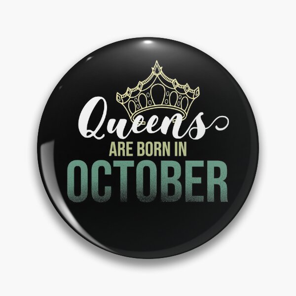Item preview, Queens Are Born In October Birthday Graphic  designed and sold by PlusAdore.