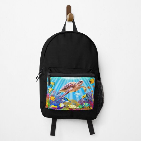Item preview, Jigsaw Puzzle Tropical Reef Fish and Coral Sea Turtles Challenging Bright Colorful designed and sold by StickerArtwork.
