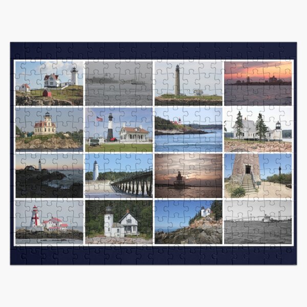 "Lighthouses of the Atlantic Coast" Jigsaw Puzzle for Sale by