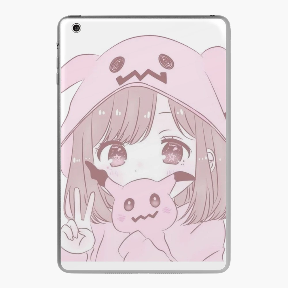 Coque et skin adhésive iPad for Sale avec l'œuvre « Mignon anime fille doux  esthétique » de l'artiste Merch-For-All