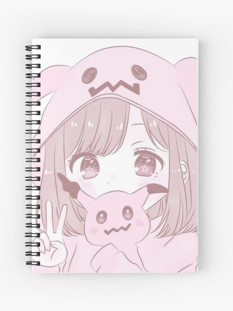 Cute Anime Girl Spiral Notebook