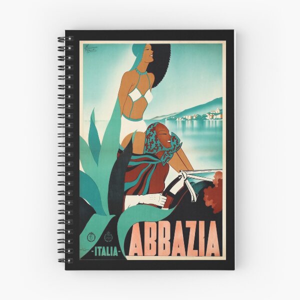 Item preview, Abbazia retro poster designed and sold by CorasPosters.