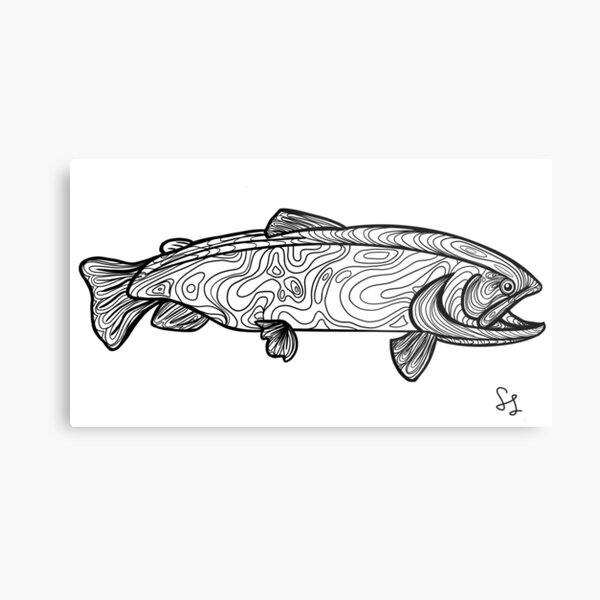 Item preview, Topo Trout designed and sold by sarahgsteen.