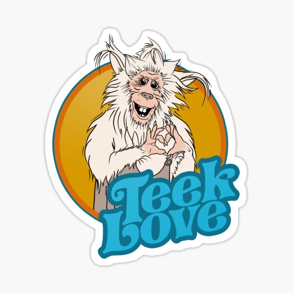 Vista previa del artículo con la obra «Teek amor», diseñado y vendido por Last Max Studios .