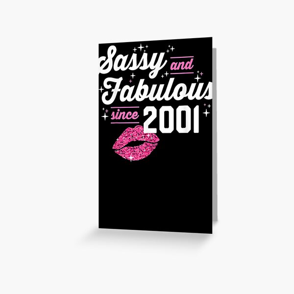 Fabulous Since 2001 Chapter 19 Year Old 19th Birthday Greeting Card