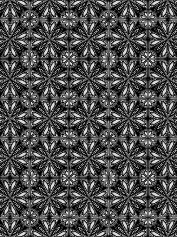 Black Spring Floral 02 by Lafara