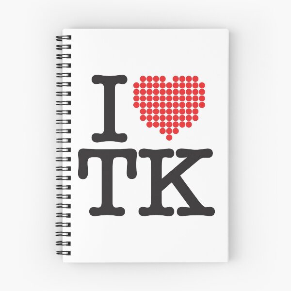 Item preview, I love TK - white designed and sold by TheDesignIgloo.