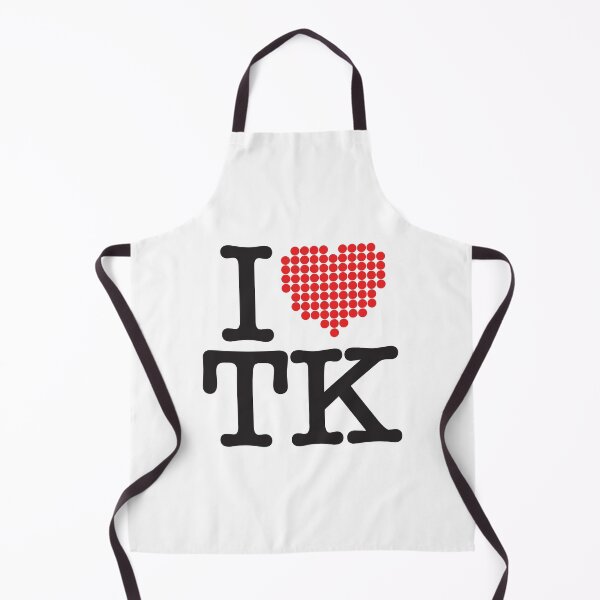 Item preview, I love TK - white designed and sold by TheDesignIgloo.