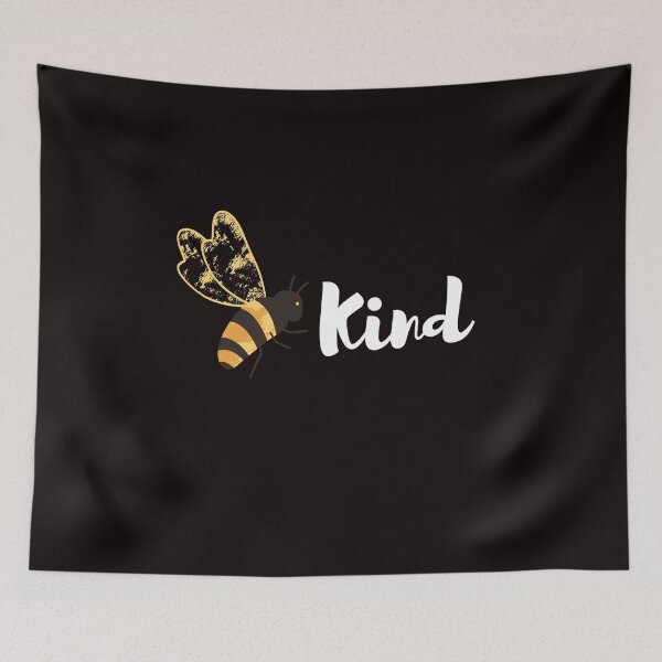 Artikelvorschau, Bee Kind (schwarz) Sei freundlich Güte ist golden entworfen und verkauft von R-reflections.