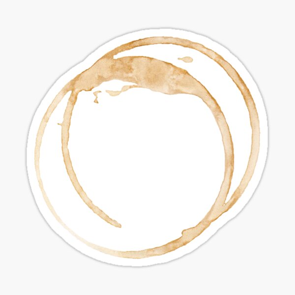 Coffee Stain Sticker