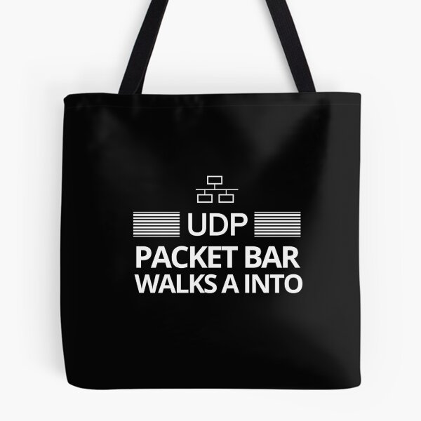 Item preview, UDP Packet walks into a bar  designed and sold by Vaishnavi Deo.