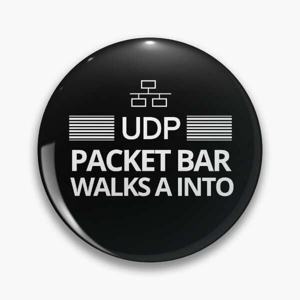 Item preview, UDP Packet walks into a bar  designed and sold by Vaishnavi Deo.