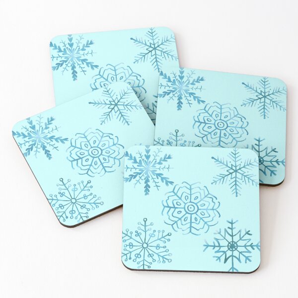 Item preview, Snowflakes Just for Me - Aqua Blue designed and sold by mhicks23.