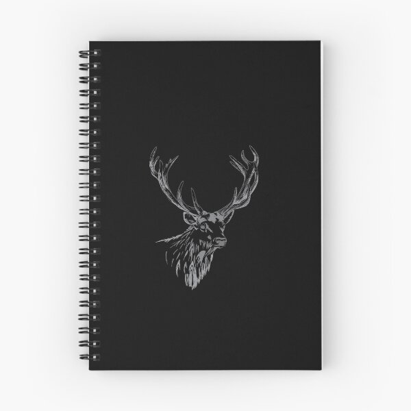 Item preview, Hunter and Collector Phrase Red Deer Stag Line Art designed and sold by CJAura by Claire Jane Johnson.