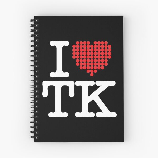 Item preview, I love TK - black designed and sold by TheDesignIgloo.