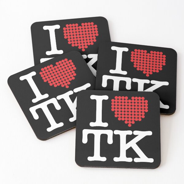 Item preview, I love TK - black designed and sold by TheDesignIgloo.