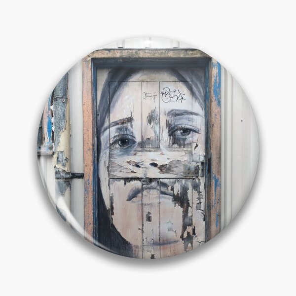Item preview, Graffiti in distressed doorway, Collingwood designed and sold by Roz McQuillan Fine Art & Photography.
