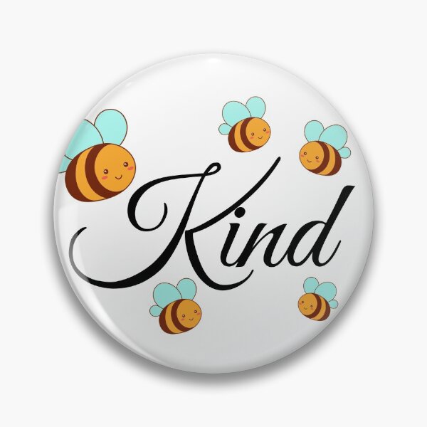 Artikelvorschau, Bee Kind (weiß) Sei freundlich Güte ist golden entworfen und verkauft von R-reflections.