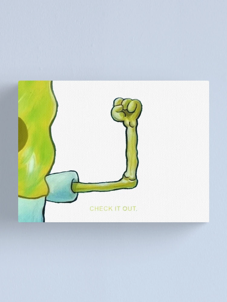 Check It Out Spongebob Meme Sticker Canvas Print for Sale by