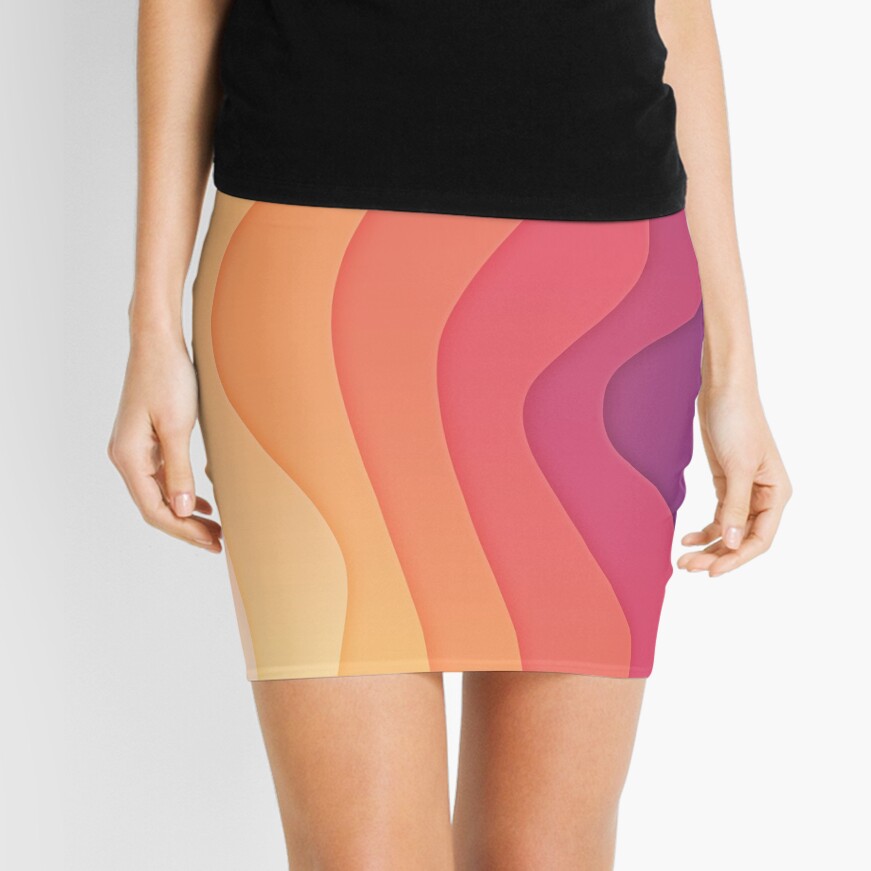Summer waves Mini Skirt