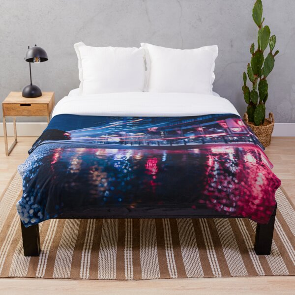 Item preview, Luces de la ciudad reflejándose en el charco designed and sold by viknitov.