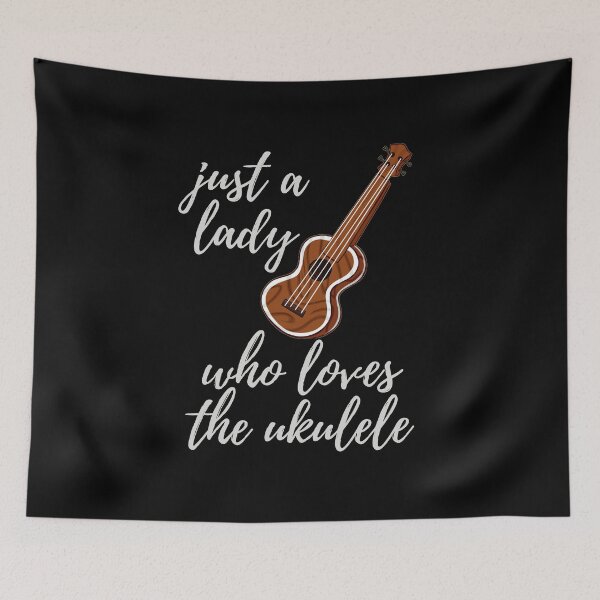 Item preview, just a lady who loves the ukulele - by Boo-da-chay designed and sold by Boo-da-chay.