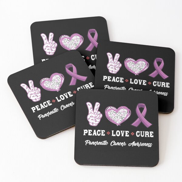 Item preview, Womens Peace Love cure Pancreatic cancer awareness designed and sold by Clayton-Bowman.