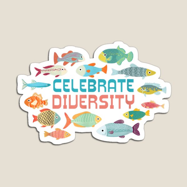 Item preview, Fish Ideas Celebrate Diversity Tropical Fish designed and sold by Clayton-Bowman.