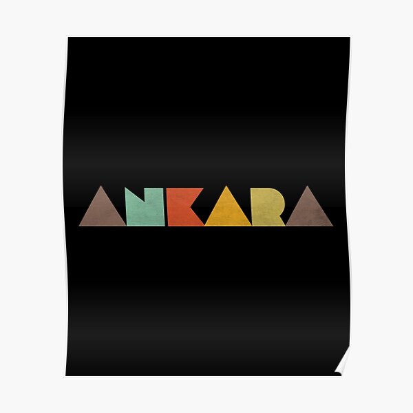 Ankara Vintage Poster