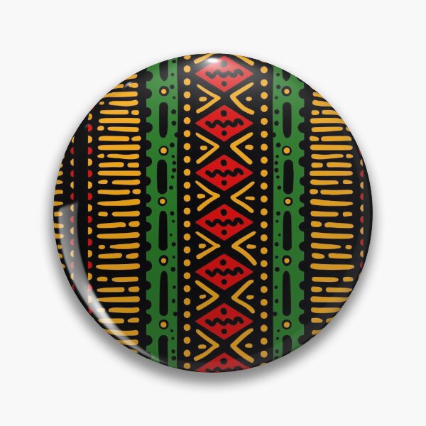 Item preview, African patterns red green yellow designed and sold by Groenendijk.
