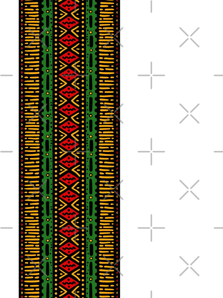 african-patterns-red-green-yellow-kids-t-shirt-for-sale-by-groenendijk-redbubble