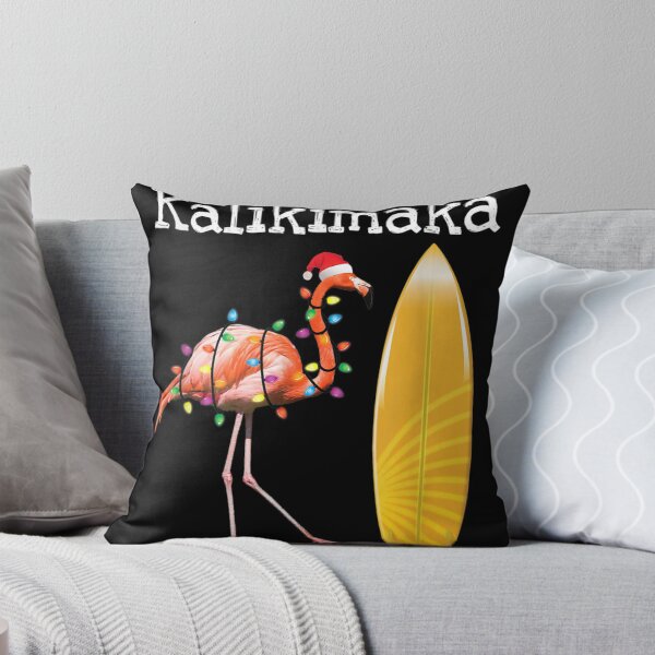 Item preview, Flamingo Christmas Surfboard Hawaiian XMas Lights designed and sold by Clayton-Bowman.