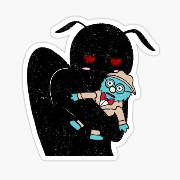 Mothman and The Professor Sticker