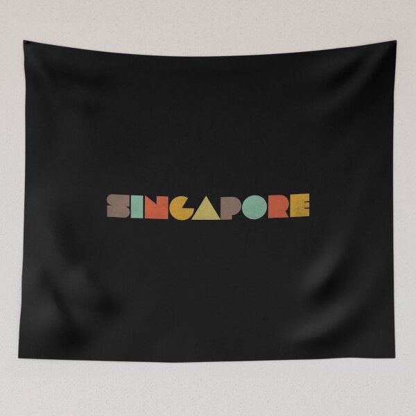 Aperçu de l'œuvre Singapour Vintage créée et vendue par designkitsch.