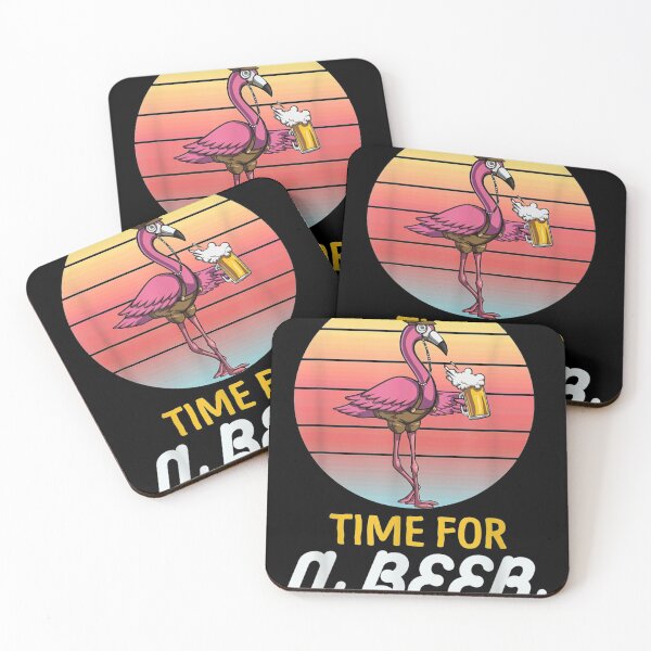 Item preview, Flamingos Time For A Beer designed and sold by Clayton-Bowman.