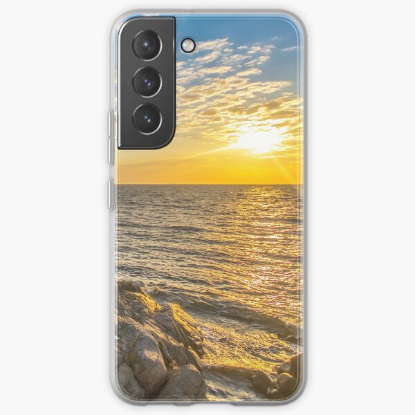Stunning sunset over ocean and cliffs Samsung Galaxy Soft Case