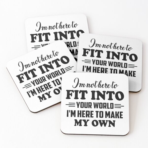 Item preview, i'm not here to fit into your world i'm here to make my own designed and sold by hasanmasud.