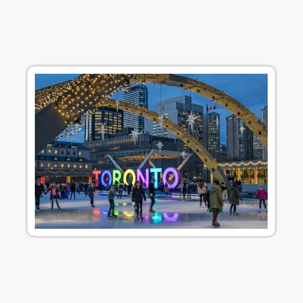 Item preview, Skating under the Stars in Nathan Phillips Square designed and sold by Gerda Grice Photography.