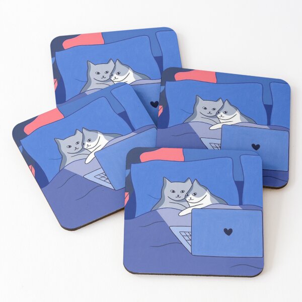 Item preview, Cute Cat Couple designed and sold by Merch-For-All.