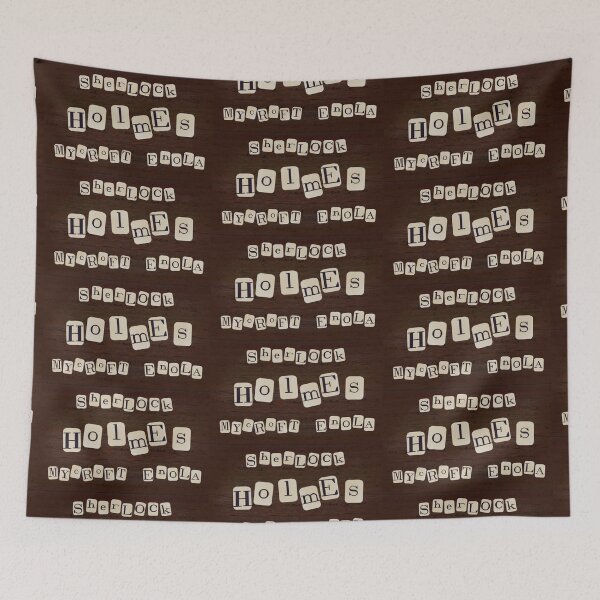 Item preview, Holmes Family Sherlock Mycroft Enola Name Tiles designed and sold by RISEHIGHER.